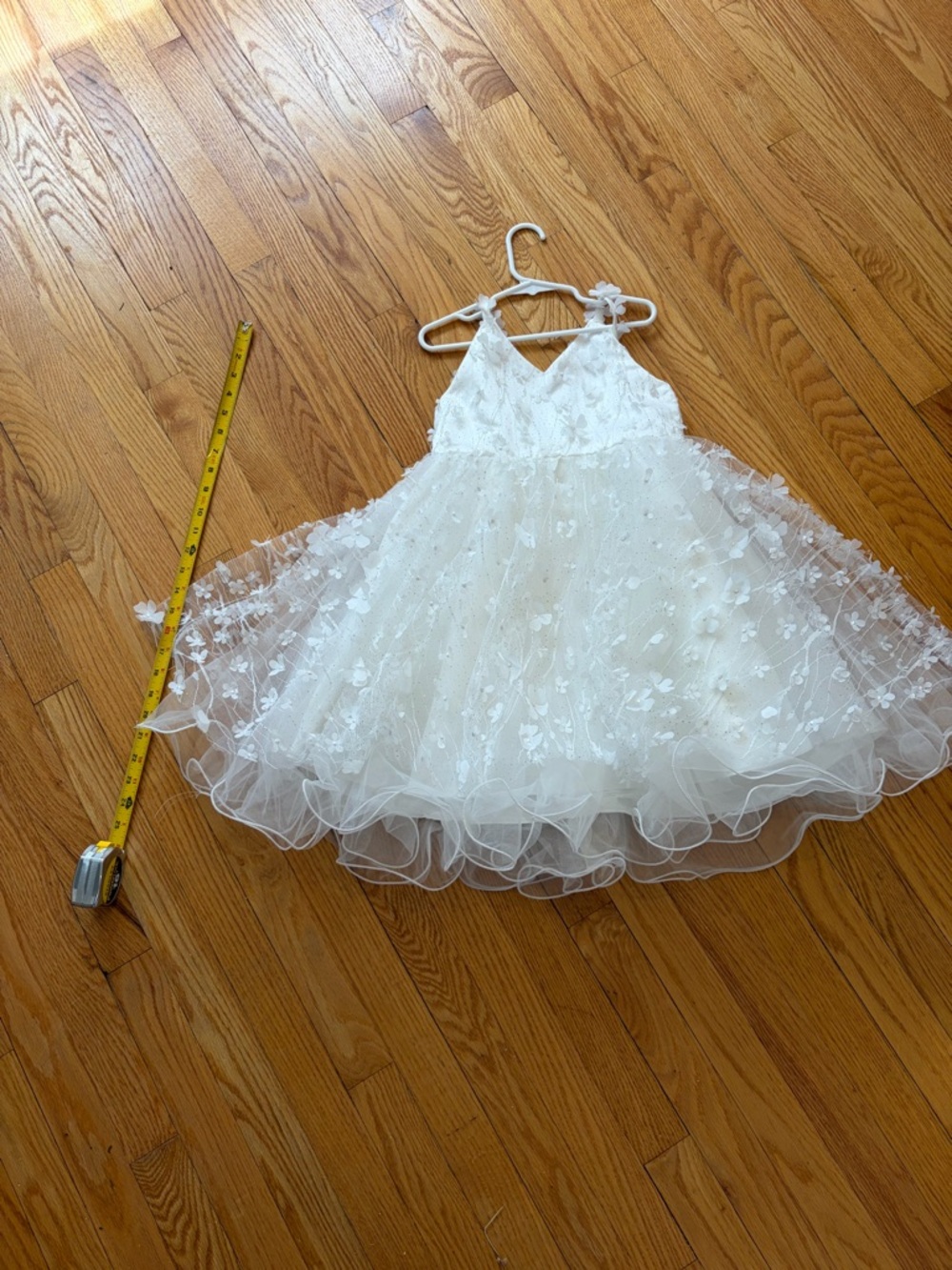 Elegant White Floral child’s  Dress